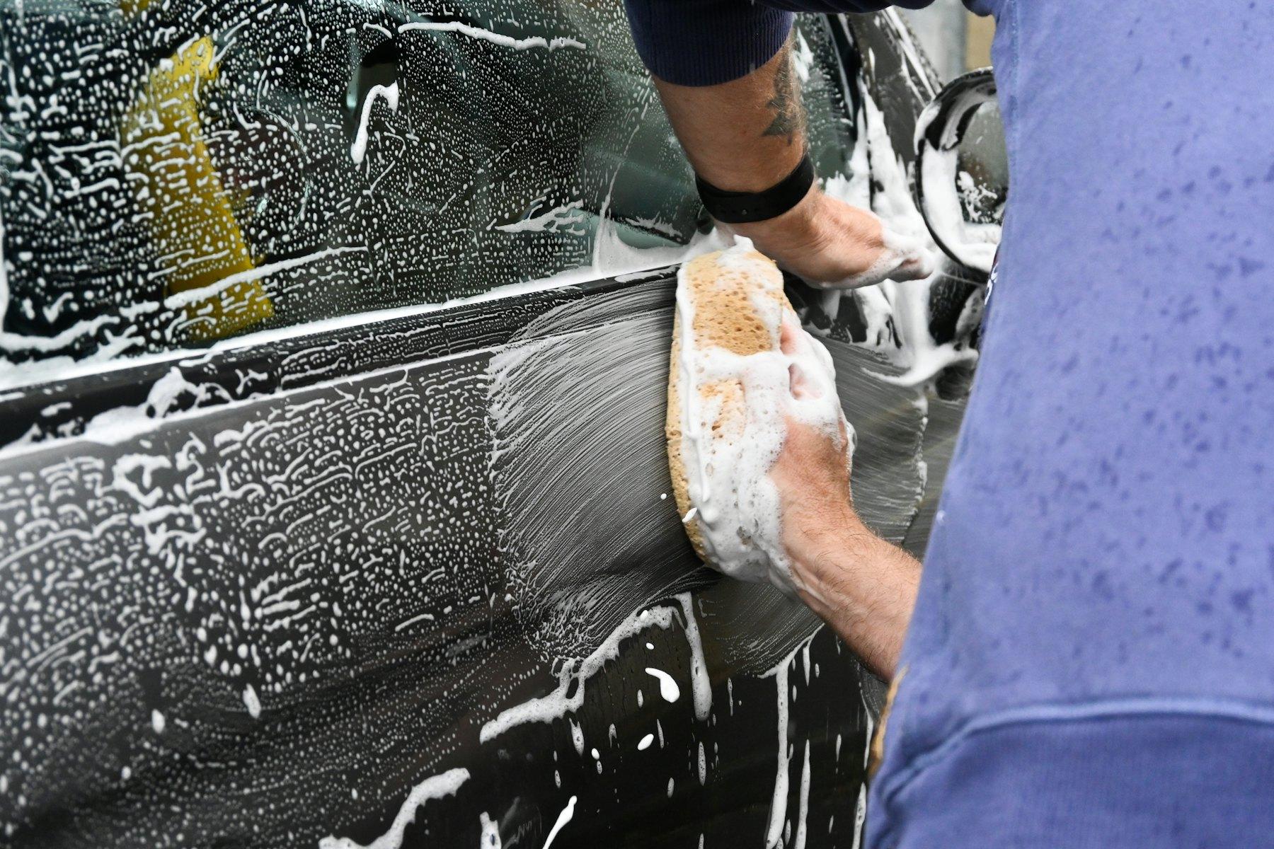 Hand-washed exterior with foam and detailed wheels