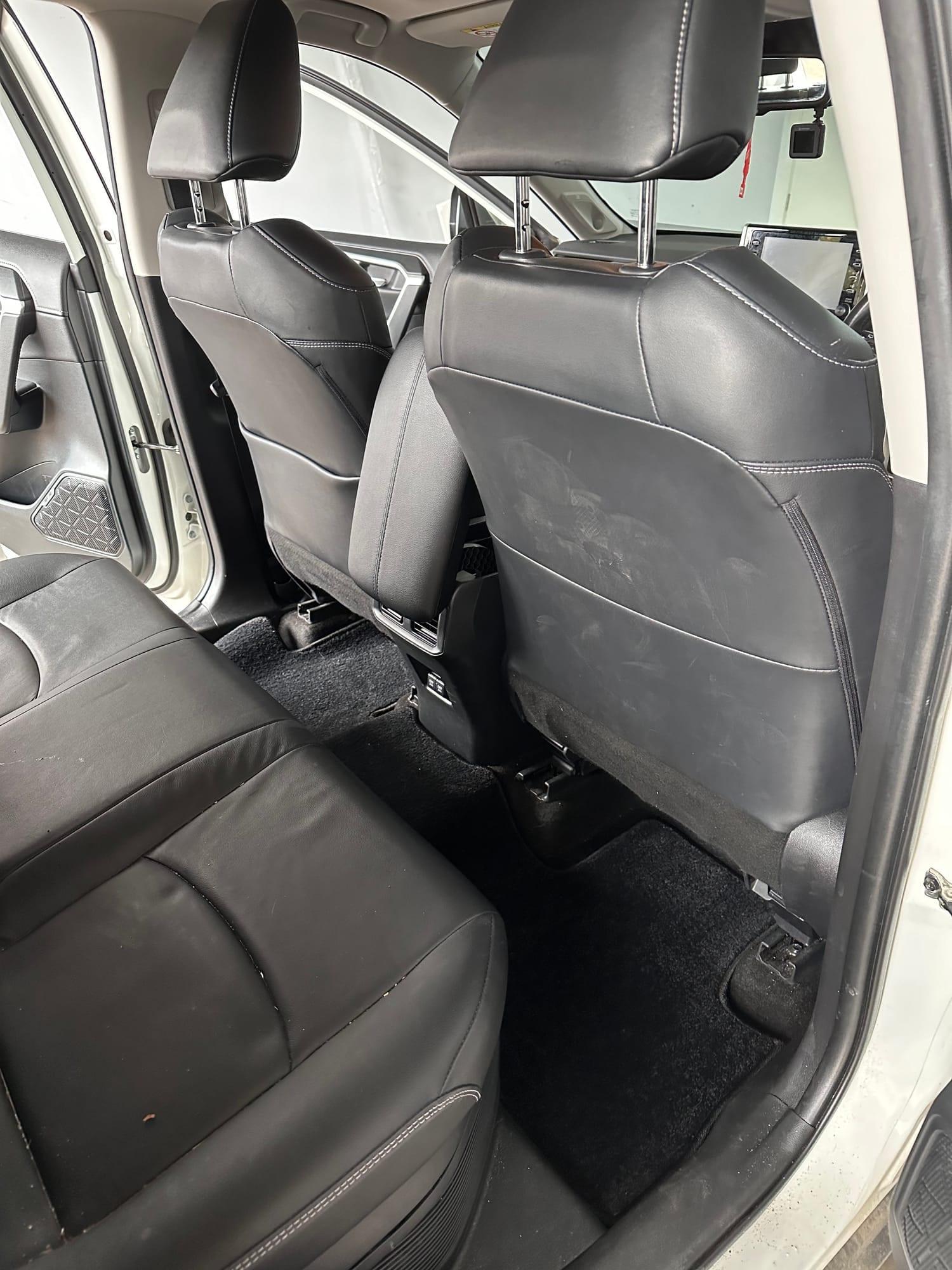 Toyota RAV4 — rear seats and floor, before detailing